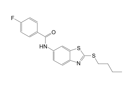 N-[2-(butylsulfanyl)-1,3-benzothiazol-6-yl]-4-fluorobenzamide
