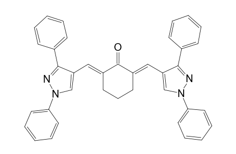 (2E,6E)-2,6-bis((1,3-diphenyl-1H-pyrazol-4-yl)methylene)cyclohexanone