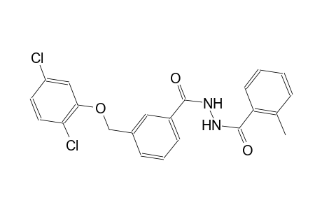 3-[(2,5-dichlorophenoxy)methyl]-N'-(2-methylbenzoyl)benzohydrazide