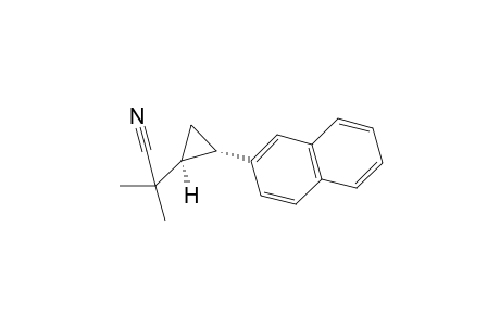 2-methyl-2-[(1S,2S)-2-(2-naphthyl)cyclopropyl]propanenitrile