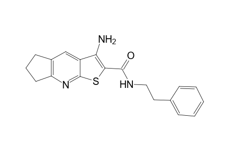 3-Amino-N-(2-phenylethyl)-6,7-dihydro-5H-cyclopenta[b]thieno[3,2-e]pyridine-2-carboxamide