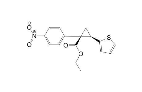 Ethyl cis-1-(4-nitrophenyl)-2-(thiophen-2-yl)cyclopropane-1-carboxylate