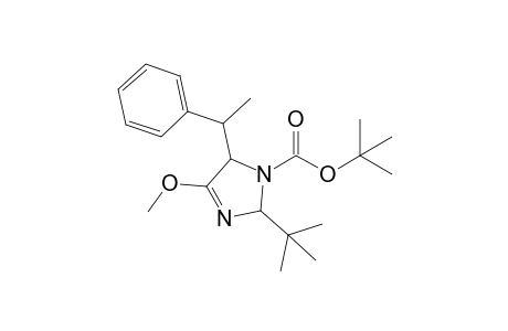 t-Butyl 2-(t-butyl)-4-methoxy-5-[1'-phenylethyl]-2,5-dihydroimidazole-1-carboxylate