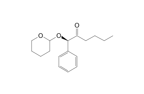 (1R)-1-Phenyl-1-tetrahydropyran-(2RS)-2-yloxyhexane-2-one