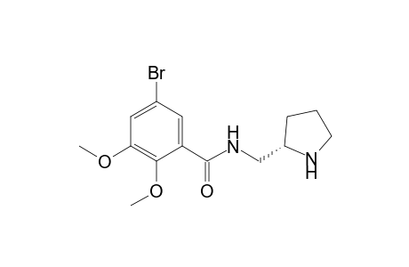 Benzamide, 5-bromo-2,3-dimethoxy-N-(2-pyrrolidinylmethyl)-, (S)-