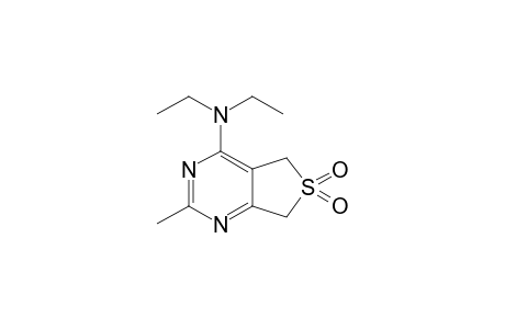 4-(N,N-Diethylamino)-2-methyl-5,7-dihydrothieno[3,4-d]pyrimidine 6,6-dioxide