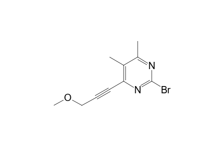 2-Bromanyl-4-(3-methoxyprop-1-ynyl)-5,6-dimethyl-pyrimidine
