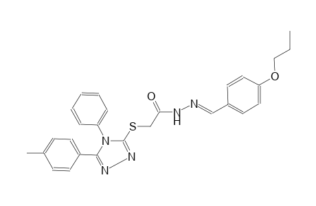 acetic acid, [[5-(4-methylphenyl)-4-phenyl-4H-1,2,4-triazol-3-yl]thio]-, 2-[(E)-(4-propoxyphenyl)methylidene]hydrazide