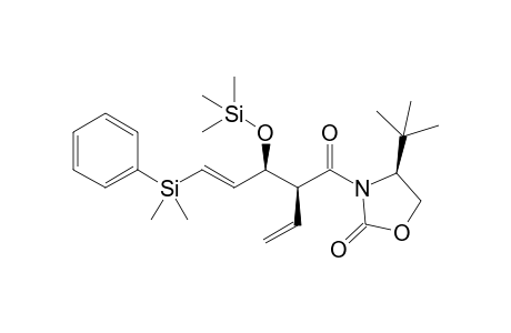 (S)-4-tert-Butyl-3-[(E)-(2S,3S)-5-(dimethyl-phenyl-silanyl)-3-trimethylsilanyloxy-2-vinyl-pent-4-enoyl]-oxazolidin-2-one