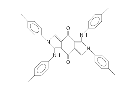 5,11-Bis(4-tolyl)-4,10-bis(4-tolylamino)-5,11-diaza-tricyclo(7.3.0.0/3,7/)dodeca-3,6,9,12-tetraene-2,8-dione