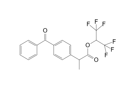 2-(4-benzoylphenyl)propanoic acid 1,1-(trifluoromethyl)methyl ester
