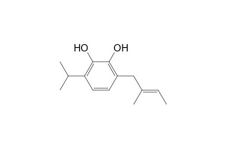 1,2-Benzenediol, 3-(2-methyl-2-butenyl)-6-(1-methylethyl)-, (E)-