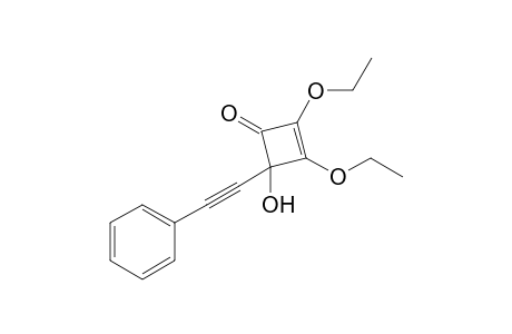 2,3-Diethoxy-4-hydroxy-4-(phenylethynyl)-2-cyclobutenone