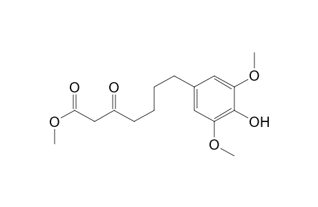 Methyl 7-(3,5-dimethoxy-4-hydroxyphenyl)-3-oxoheptanoate