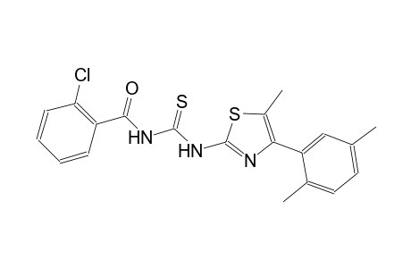 N-(2-chlorobenzoyl)-N'-[4-(2,5-dimethylphenyl)-5-methyl-1,3-thiazol-2-yl]thiourea