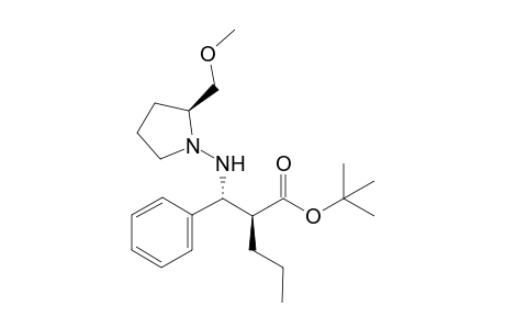 (S,S,R)-tert-Butyl 2-[.alpha.-N-(2-methoxymethylpyrrolidin-1-yl)aminobenzyl]pentanoate