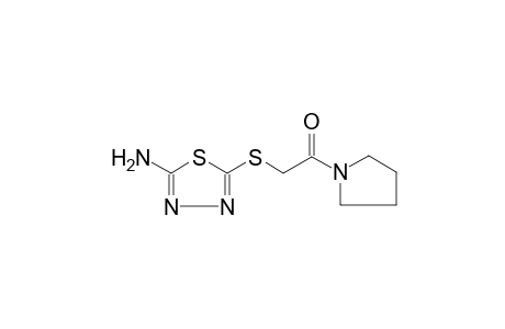 2-(5-Amino-[1,3,4]thiadiazol-2-ylsulfanyl)-1-pyrrolidin-1-yl-ethanone