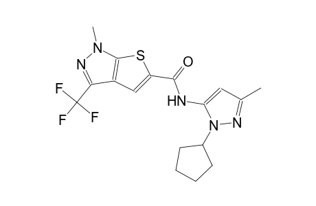 1H-thieno[2,3-c]pyrazole-5-carboxamide, N-(1-cyclopentyl-3-methyl-1H-pyrazol-5-yl)-1-methyl-3-(trifluoromethyl)-