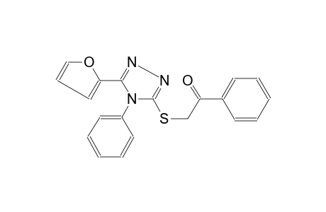ethanone, 2-[[5-(2-furanyl)-4-phenyl-4H-1,2,4-triazol-3-yl]thio]-1-phenyl-