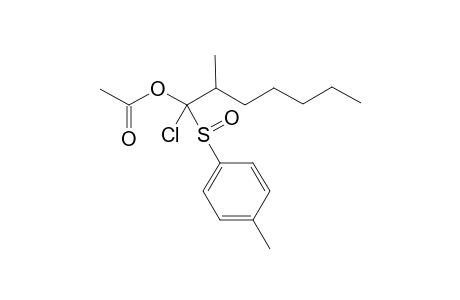 1-Chloro-2-methyl-1-(p-tolylsulfinyl)heptyl acetate