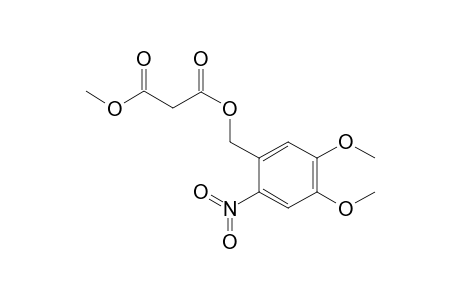 malonic acid O3-(4,5-dimethoxy-2-nitro-benzyl) ester O1-methyl ester