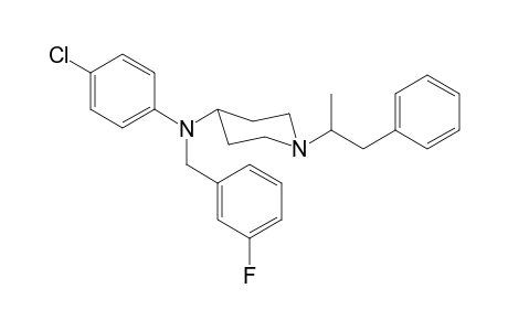 N-4-Chlorophenyl-N-3-fluorobenzyl-1-(1-phenylpropan-2-yl)piperidin-4-amine