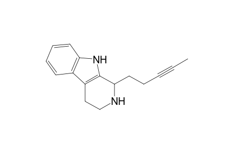 1H-Pyrido[3,4-b]indole, 2,3,4,9-tetrahydro-1-(3-pentynyl)-, (.+-.)-