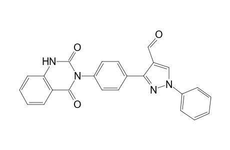 3-[4-(2,4-Dioxo-1,4-dihydro-2H-quinazolin-3-yl)-phenyl]-1-phenyl-1H-pyrazole-4-carbaldehyde