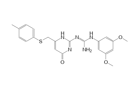 N-(3,5-dimethoxyphenyl)-N''-(6-{[(4-methylphenyl)sulfanyl]methyl}-4-oxo-1,4-dihydro-2-pyrimidinyl)guanidine