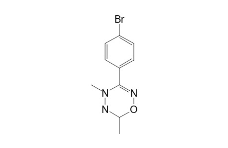 3-(4-BROMOPHENYL)-6-METHYL-5,6-DIHYDRO-4H-1,2,4,5-OXATRIAZINE