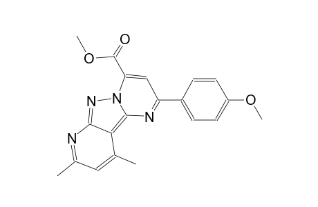 pyrido[2',3':3,4]pyrazolo[1,5-a]pyrimidine-4-carboxylic acid, 2-(4-methoxyphenyl)-8,10-dimethyl-, methyl ester
