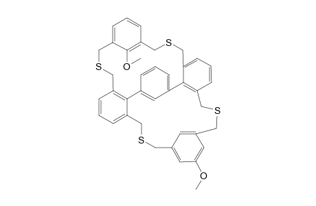 13H,15H-1,19-(Methanothiomethano[1,3]benzenomethanothiomethano)-8,12:20,24-dimetheno-5H,7H-dibenzo[k,r][1,9]dithiacycloeicosin, 10,33-dimethoxy-