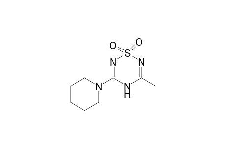 3-Methyl-5-piperidin-1-yl-4H-[1,2,4,6]thiatriazine 1,1-dioxide