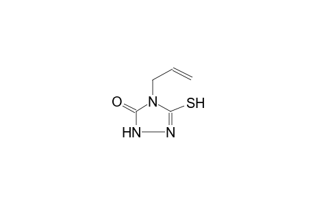3H-1,2,4-triazol-3-one, 2,4-dihydro-5-mercapto-4-(2-propenyl)-
