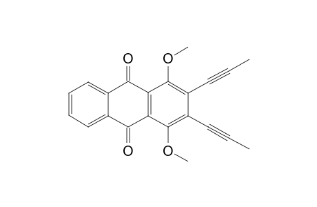1,4-dimethoxy-2,3-bis(prop-1'-ynyl)anthraquinone