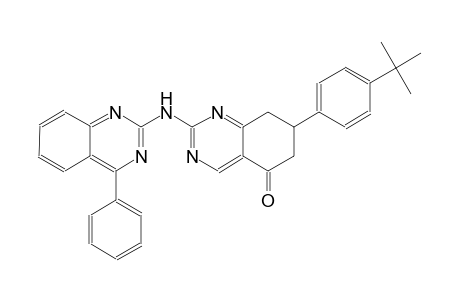 7-(4-tert-butylphenyl)-2-[(4-phenyl-2-quinazolinyl)amino]-7,8-dihydro-5(6H)-quinazolinone
