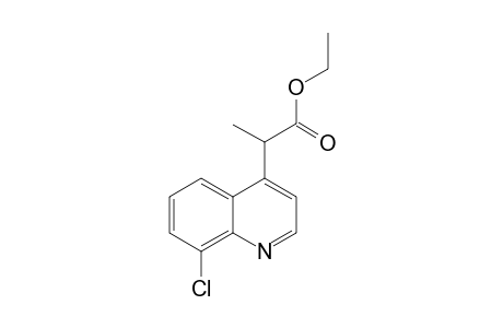 ETHYL-2-(8-CHLORO-QUINOLIN-4-YL)-PROPANOATE