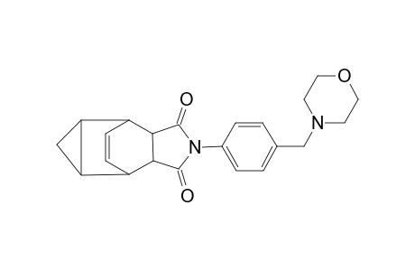 4-Azatetracyclo[5.3.2.0(2,6).0(8,10)]dodec-11-ene-3,5-dione, 4-[4-(4-morpholinylmethyl)phenyl]-
