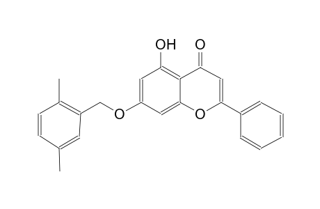 7-[(2,5-dimethylbenzyl)oxy]-5-hydroxy-2-phenyl-4H-chromen-4-one