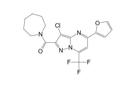 pyrazolo[1,5-a]pyrimidine, 3-chloro-5-(2-furanyl)-2-[(hexahydro-1H-azepin-1-yl)carbonyl]-7-(trifluoromethyl)-
