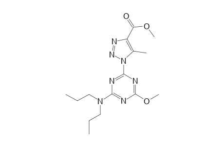 1H-1,2,3-Triazole-4-carboxylic acid, 1-[4-(dipropylamino)-6-methoxy-1,3,5-triazin-2-yl]-5-methyl-, methyl ester