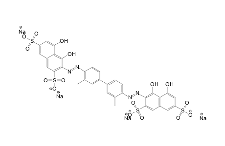 2,7-Naphthalenedisulfonic acid, 3,3'-[(3,3'-dimethyl[1,1'-biphenyl]-4,4'-diyl)bis(azo)]bis[4,5-dihydroxy-, tetrasodium salt