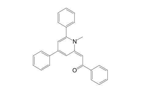 (2E)-2-(1-methyl-4,6-diphenyl-2-pyridinylidene)-1-phenylethanone