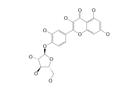 2-HYDROXY-4-O-ALPHA-L-(3,5,7-TRIHYDROXY-4-OXO-4-H-CHROMEN-2-YL)-PHENYL-ARABINOFURANOSIDE