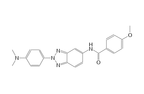 N-{2-[4-(dimethylamino)phenyl]-2H-1,2,3-benzotriazol-5-yl}-4-methoxybenzamide
