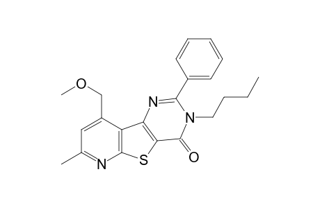 Pyrido[3',2':4,5]thieno[3,2-d]pyrimidin-4(3H)-one, 3-butyl-9-(methoxymethyl)-7-methyl-2-phenyl-
