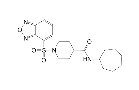 1-(2,1,3-benzoxadiazol-4-ylsulfonyl)-N-cycloheptyl-4-piperidinecarboxamide
