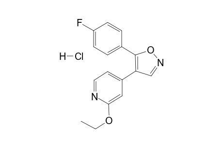2-Ethoxy-4-[5-(4-fluorophenyl)isoxazol-4-yl]pyridine HCl