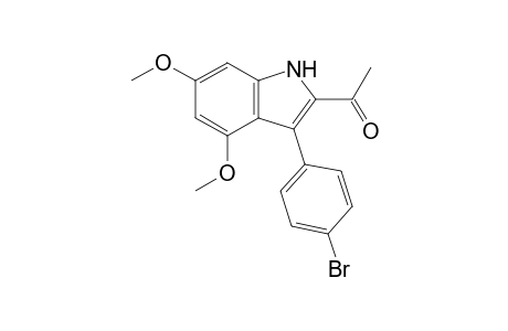 2-Acetyl-3-(4-bromophenyl)-4,6-dimethoxyindole
