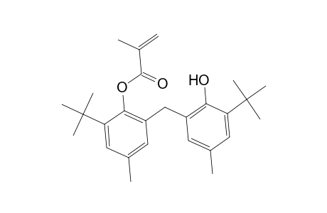 2-Propenoic acid, 2-methyl-, 2-(1,1-dimethylethyl)-6-[[3-(1,1-dimethylethyl)-2-hydroxy-5-methylphenyl]methyl]-4-methylphenyl ester